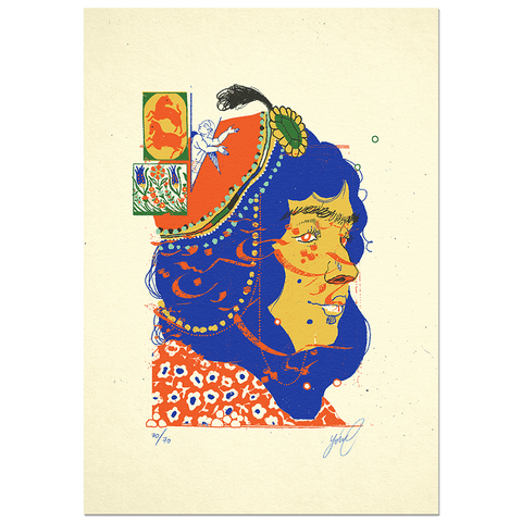 "The Rose & The Nightingale: Laylah" Limited Edition Screen Print