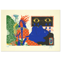 "The Rose & The Nightingale: Flame" Large giclée artprint