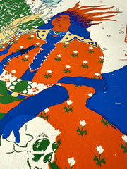 "The Rose & The Nightingale: Flame" Large giclée artprint