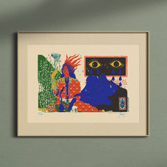 "The Rose & The Nightingale: Flame" Large giclée artprint