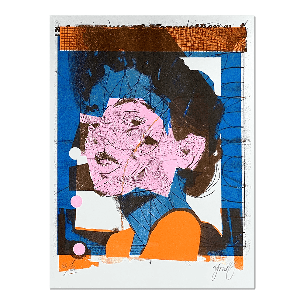 "BROWN EYES II" Limited edition RISO print