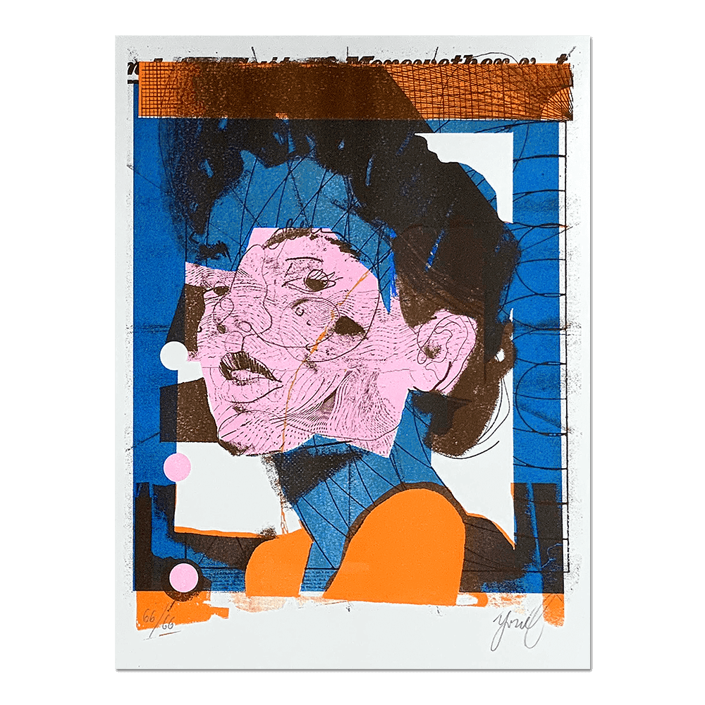 "BROWN EYES II" RISO Artist Proof
