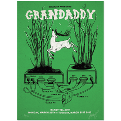 Grandaddy in Tel-aviv Gig Poster Print- YONIL | The Store