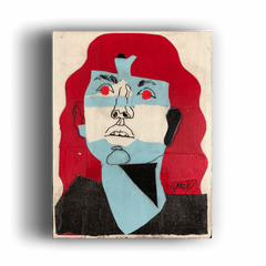 "Red Eyes" Original Collage