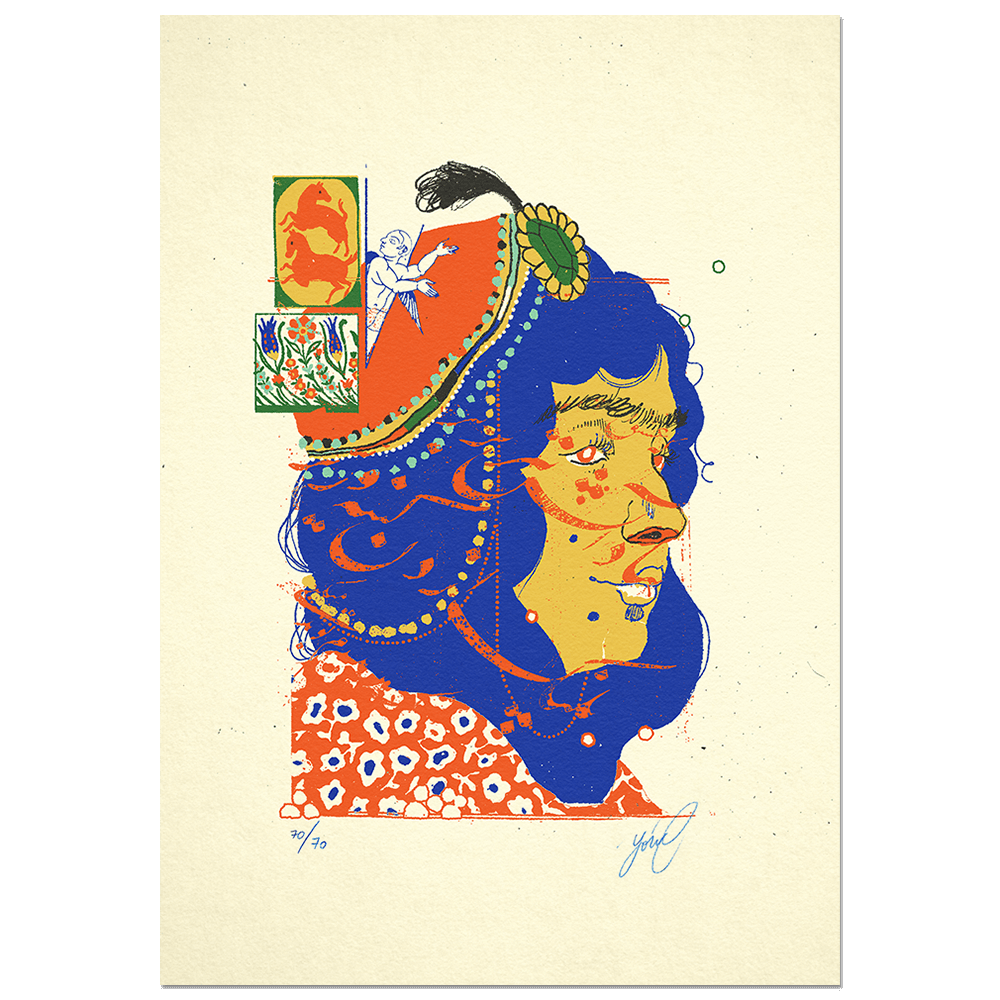 "The Rose & The Nightingale: Laylah" Limited Edition Screen Print