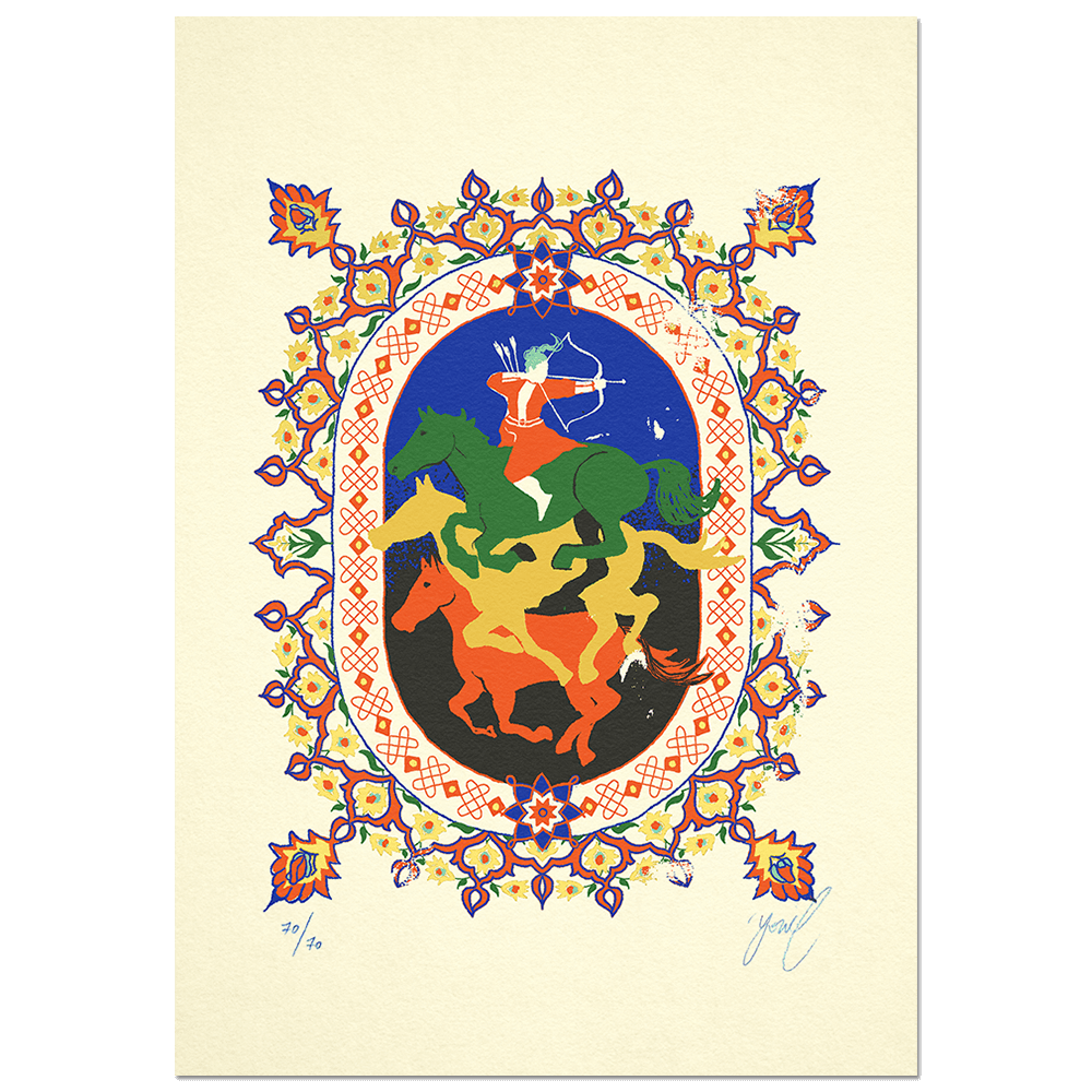 "The Rose & The Nightingale: Hunt" Limited Edition Screen Print