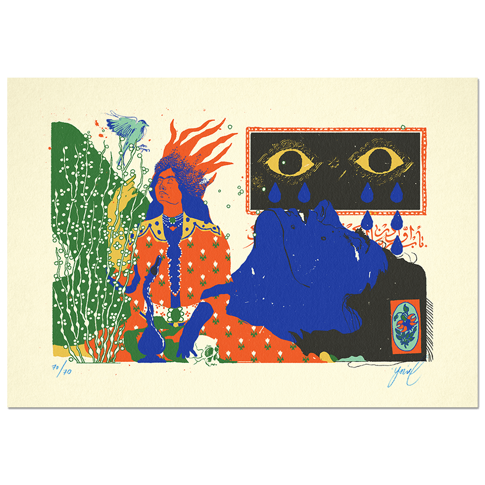 "The Rose & The Nightingale: Flame" Limited Edition Screen Print