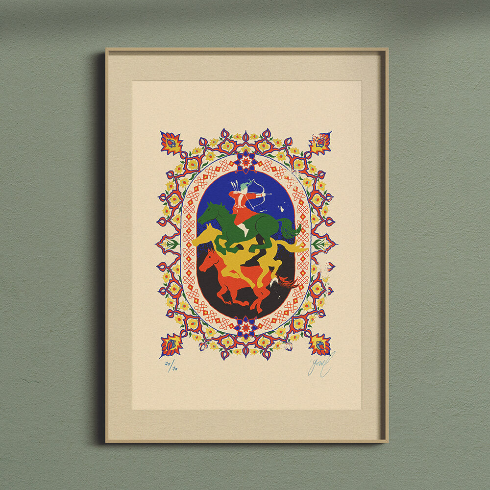 "The Rose & The Nightingale: Hunt" Limited Edition Screen Print