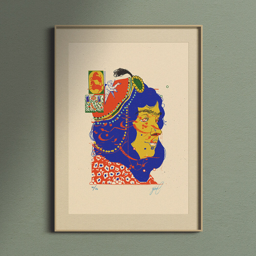 "The Rose & The Nightingale: Laylah" Limited Edition Screen Print