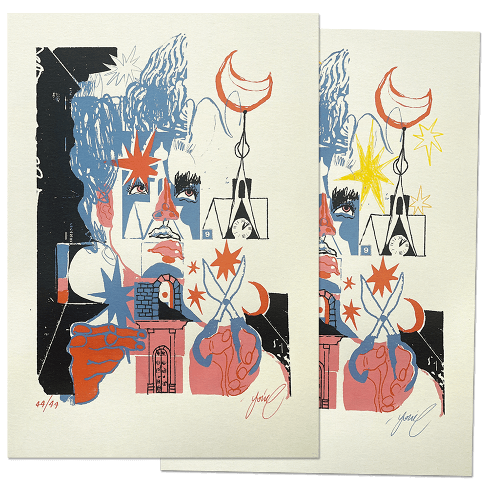 "The Clock Tower (Six past Midnight)" Limited Edition Screen Print