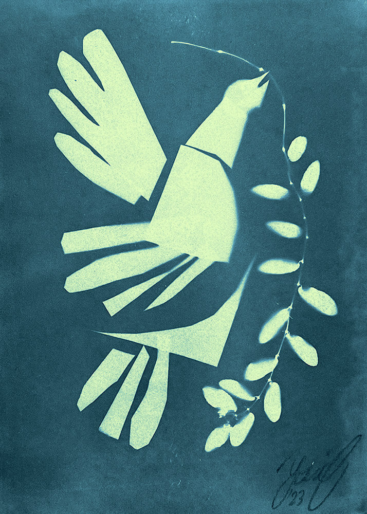 "WISHFUL/THINKING" Cyanotype prints