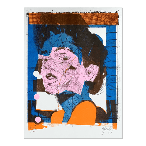 "BROWN EYES II" Limited edition RISO print