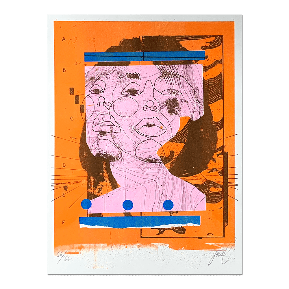 "BROWN EYES I" Limited edition RISO print