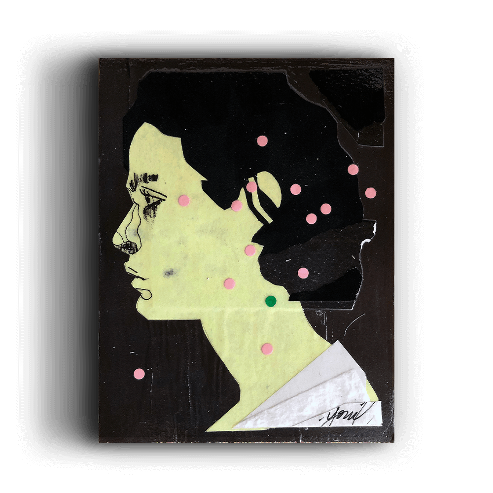 "Fireflies" Original Collage