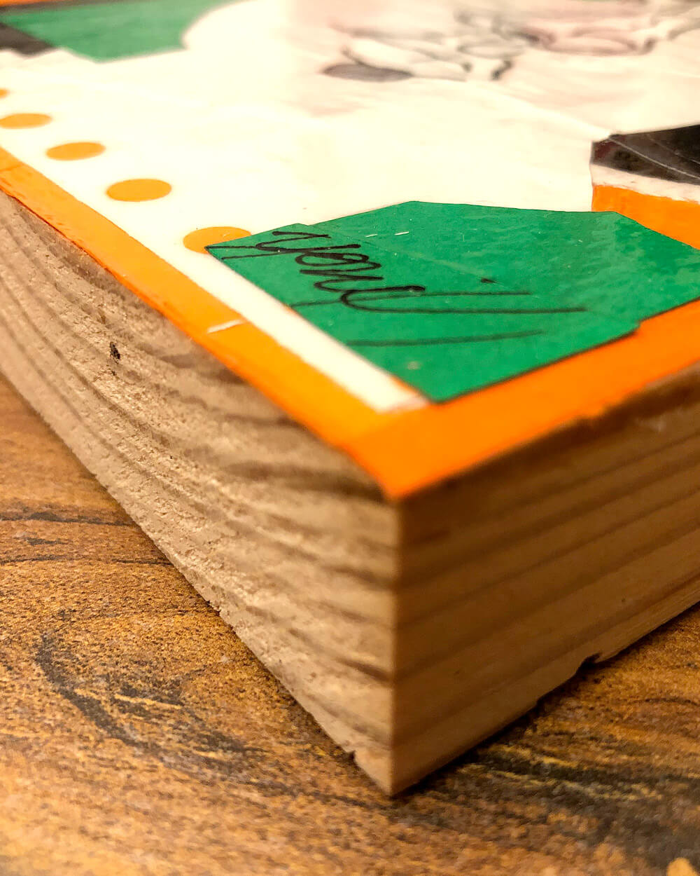 "Green Eyes" Original Collage