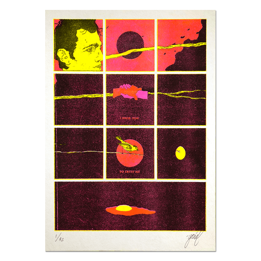 "LIAR" Limited edition RISO print
