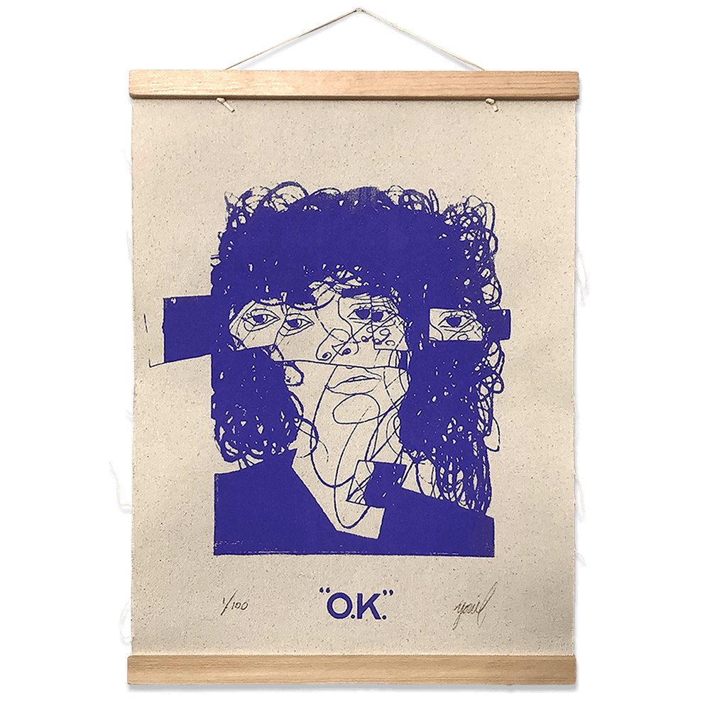"O.K." Limited Screen Printed Wall Hanging