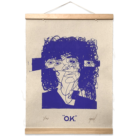 "O.K." Limited Screen Printed Wall Hanging