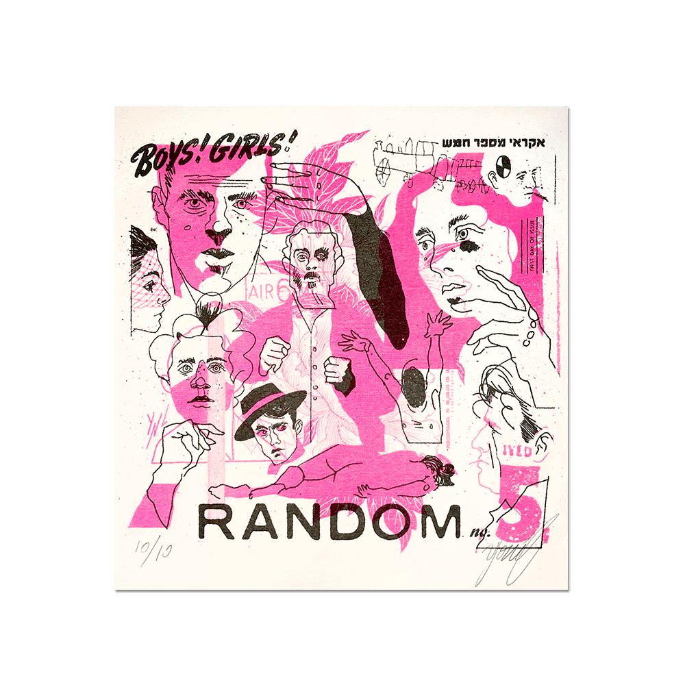 "RNDM #5" Limited Edition RISO print