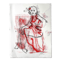 "Red Dress III" 1/1 Monotype