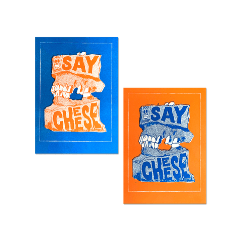"SAY CHEESE" Mini RISO Print