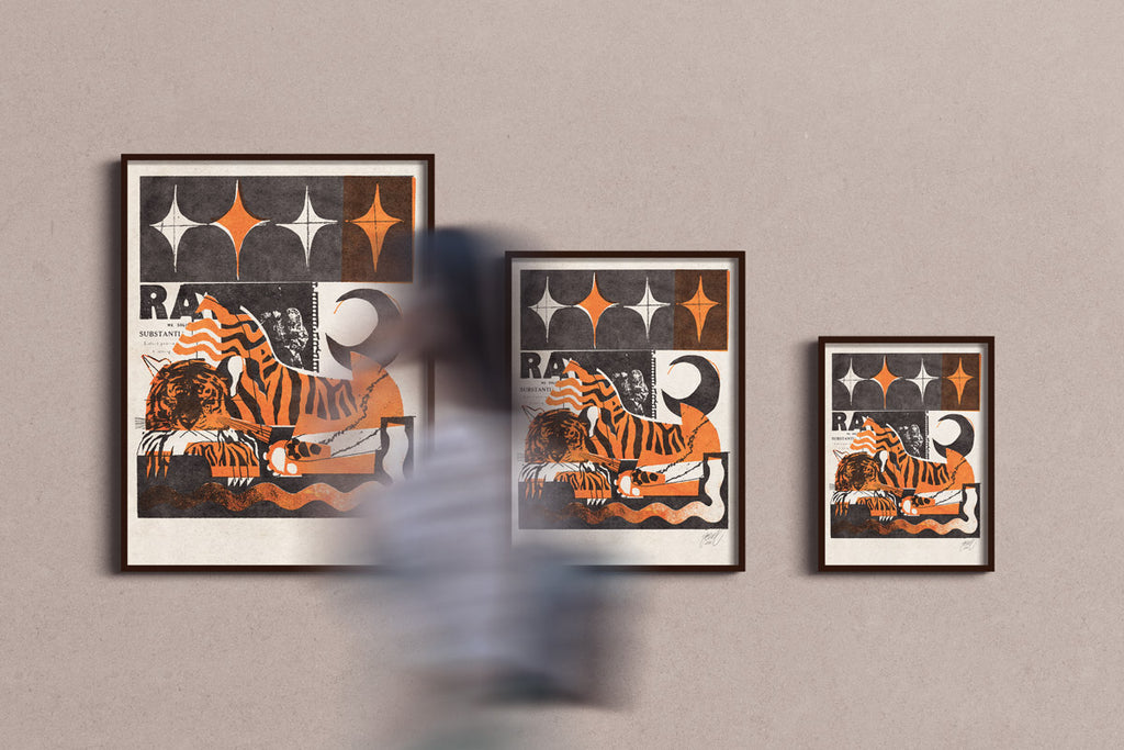 "The Sleeping Tiger" Print