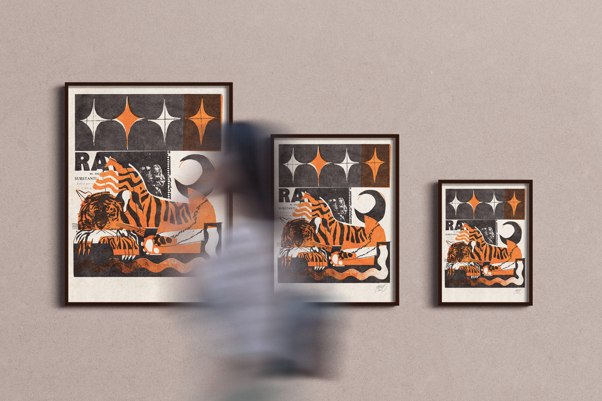 "The Sleeping Tiger" Print