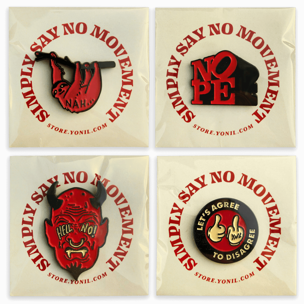 "LET'S AGREE TO DISAGREE" Enamel Pin Goods- YONIL | The Store