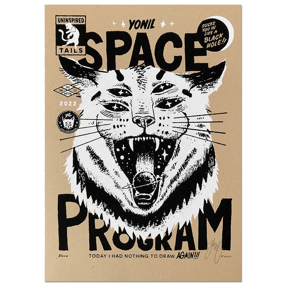 "Uninspired Tails" Signed Screenprint